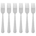 DRAGON Salad/dessert fork, stainless steel, 6 pack