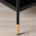 ÄSPERÖD Coffee table, black, glass black, 115x58 cm