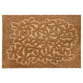 HÄNGBRO Door mat, flower natural colour/beige, 40x60 cm