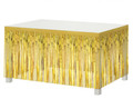 Table Fringe Deco Curtain 80x300cm, metallic gold