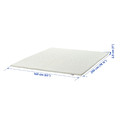 NOPAKTE Mattress pad, white, 160x200 cm