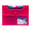 Document Folder with 6 Pockets A5 25mm, pink