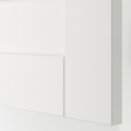 PLATSA Cabinet with doors and drawers, white/SANNIDAL white, 240x57x133 cm