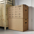 DUNDERGUBBE Moving box, brown, 64x34x40 cm/80 l