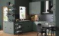 METOD / MAXIMERA Base cabinet with 2 drawers, white/Bodarp grey-green, 40x37 cm