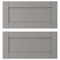 ENHET Drawer front, grey frame, 60x30 cm, 2 pack