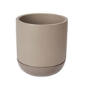 Plant Pot with Saucer GoodHome 17 cm, brown