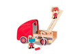 LILLIPUTIENS Wooden fire truck with retractable hose, ladder and bell Rhino Marius 2+