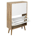 Shoe Cabinet Sabana, white/natural