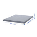 ÅGOTNES Foam mattress, firm/light blue, 160x200 cm