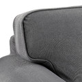 EKTORP Corner sofa, 4-seat, Hakebo dark grey