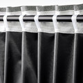 ROSENMANDEL Block-out curtains, 1 pair, grey, 135x300 cm