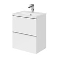 Goodhome Wall-mounted Basin Cabinet Imandra Slim 50cm, white