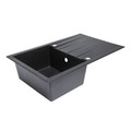 Kitchen Sink Ising 1 Bowl with Drainer, black