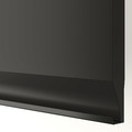 METOD Wall cabinet with shelves, black/Upplöv matt anthracite, 40x100 cm