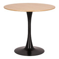 Table Simplet Skinny 80 cm, oak/black