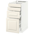 METOD / MAXIMERA Base cab 4 frnts/4 drawers, white/Bodbyn off-white, 40x60 cm