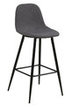 Bar Stool Wilma, dark grey/black