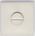 Gamet Door Escutcheon, square, brushed nickel