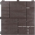 Decking Tile Mosaic 30 x 30 cm, brown, 4pcs