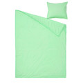 ÄNGSLILJA Duvet cover and pillowcase, light green, 150x200/50x60 cm