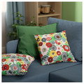 BRUKSVARA Cushion, multicolour/floral pattern, 40x40 cm