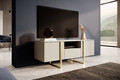 TV Cabinet Verica 150 cm, cashmere/gold legs