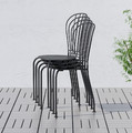 LÄCKÖ Bistro set, outdoor, grey