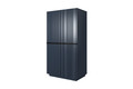 Wardrobe Nicole 100 cm, dark blue, black handles