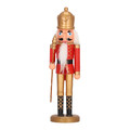 Nutcracker Christmas Decoration 28cm, gold crown