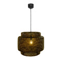 Pendant Lamp GoodHome Clure Natural, black