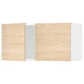 METOD Wall cabinet with 2 doors, white/Askersund light ash effect, 80x40 cm