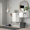 EKET Wall-mounted cabinet combination, white, 175x35x70 cm