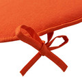 Outdoor Seat Cushion Chair Pad, round, orange