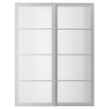 SVARTISDAL Pair of sliding doors, white paper effect, 150x201 cm