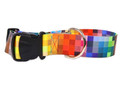 Matteo Dog Collar Plastic Buckle 10mm, pixels