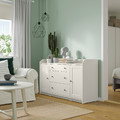 HAUGA Sideboard, white, 140x84 cm