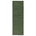 KORSNING Rug flatwoven, in/outdoor, green purple/striped, 80x250 cm