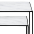 Nesting Tables Set of 2 Bolton, white