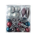 Christmas Baubles Set Midnight Dreams 100pcs