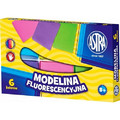 Astra Modelling Clay Fluorescent 6 Colours 8+