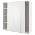 PAX / HASVIK Wardrobe, white/white, 200x66x201 cm