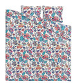 VITKNAVEL Duvet cover and 2 pillowcases, flower/multicoloured , 200x200/50x60 cm