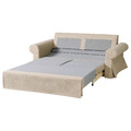 EVERTSBERG 2-seat sofa bed with storage, Skiftebo/beige