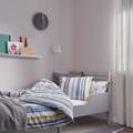 NATTSLÄNDA Duvet cover and pillowcase, stripe pattern/multicolour, 150x200/50x60 cm