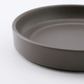 ÄROFULL Candle dish, dark grey, 15 cm