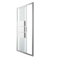 GoodHome Slidin Shower Door Beloya 100 cm, chrome/mirror glass