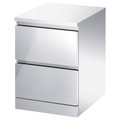 MALM Chest of 2 drawers, mirror effect, 40x55 cm