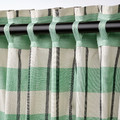 GLANSHAGTORN Curtain, 1 piece, green white/black, 300x250 cm