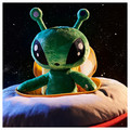 AFTONSPARV Soft toy, alien/green, 34 cm